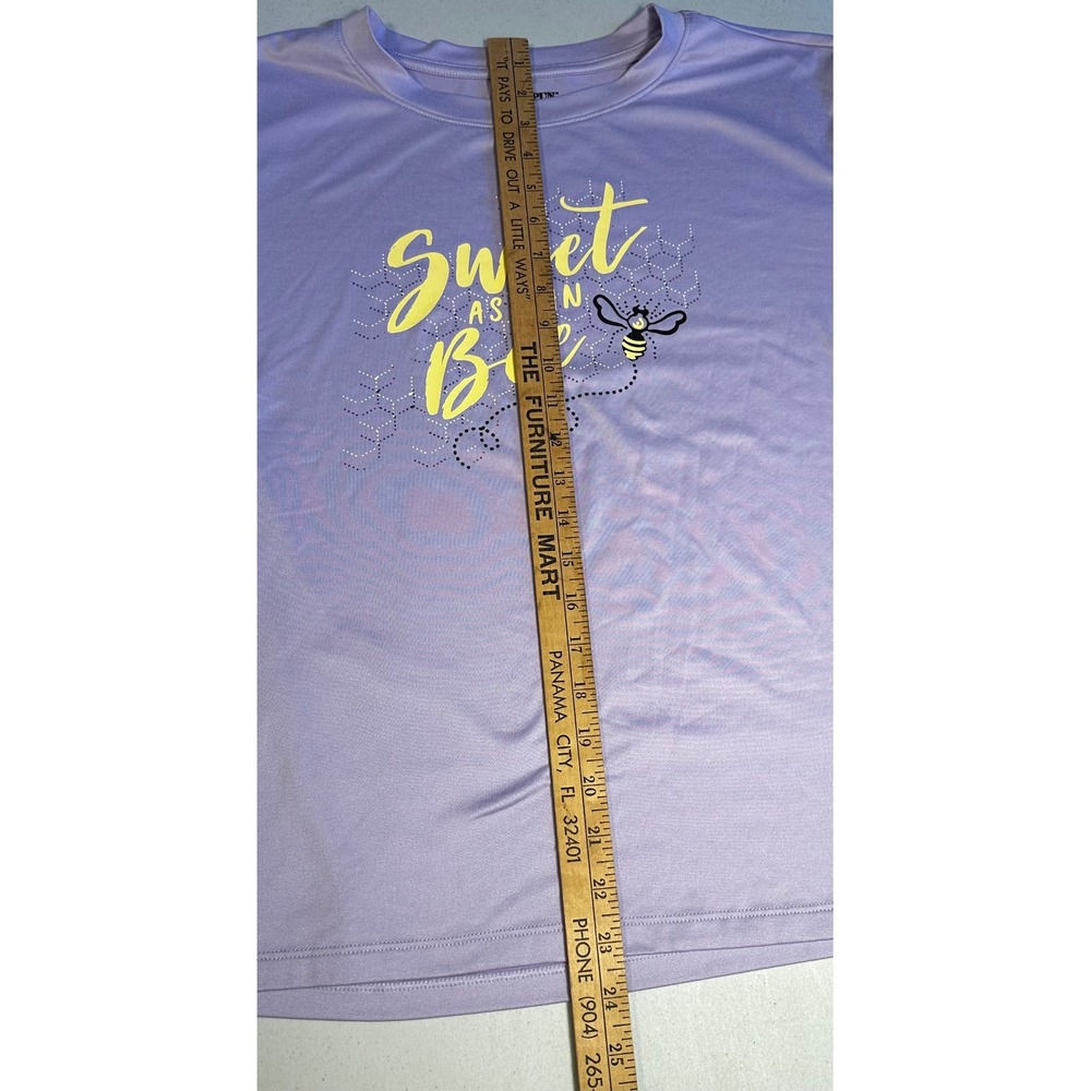 Joyspun Women Lavender Sweet As Can Bee Pajama Set Top Joggers Small 4-6 JS14325 - Picture 4 of 9